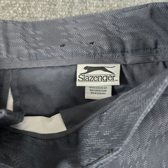 Slazenger Mens Golf Shorts Performance‎ Stretch Houndstooth Print Size 32 Gray - Picture 3 of 11